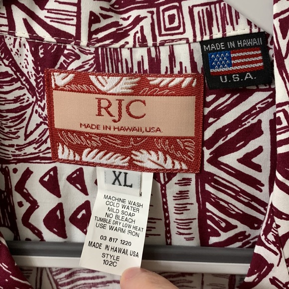 RJC Hawaiian Men’s Buttondown Shirt 100% Cotton - Picture 4 of 7